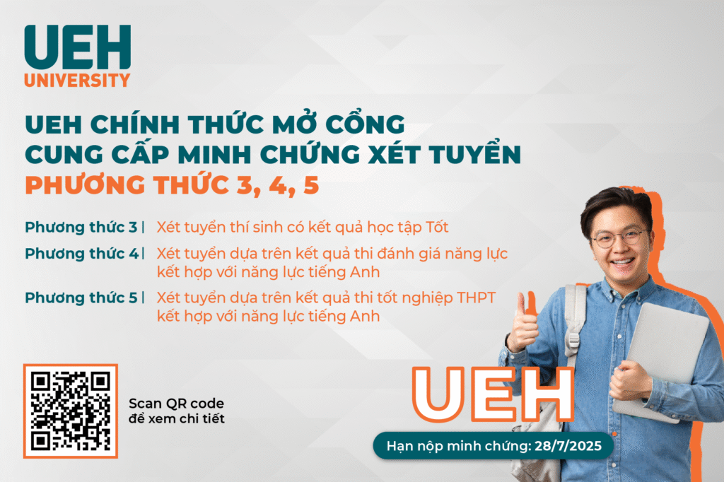 Hướng dẫn cung cấp minh chứng đăng ký xét tuyển Khóa 51 – Đại học chính quy, năm 2025 của Đại học Kinh tế Thành phố Hồ Chí Minh (Mã trường: KSA và KSV)