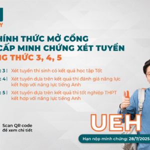 Hướng dẫn cung cấp minh chứng đăng ký xét tuyển Khóa 51 - Đại học chính quy, năm 2025 của Đại học Kinh tế Thành phố Hồ Chí Minh (Mã trường: KSA và KSV)