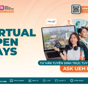 Chuỗi hoạt động tư vấn tuyển sinh - hướng nghiệp trực tuyến UEH Virtual Open Days 2026 “ASK UEH NOW” chính thức trở lại!