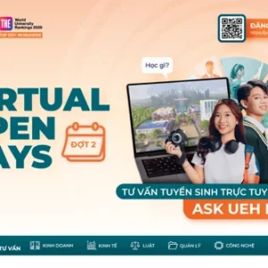 [UEH Virtual Open Days 2026] Đợt 2: 13 phiên tư vấn chuyên sâu cùng giảng viên, chuyên gia từ 19 Khoa/Viện đào tạo UEH