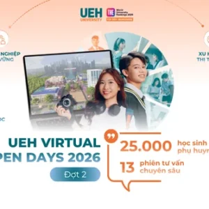 UEH Virtual Open Days 2026 đợt 2 chính thức khép lại: Gần 25.000 học sinh và phụ huynh khám phá môi trường đại học đa ngành và bền vững qua 13 phiên tư vấn chuyên sâu