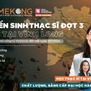 UEH thông báo tuyển sinh đào tạo trình độ thạc sĩ đợt 3 năm 2026 tại UEH Mekong (Học tại Vĩnh Long)